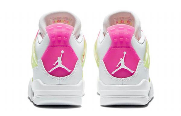 Nike Air Jordan 4 Retro Gs Koripallokengät Miehille Valkoinen Lemon