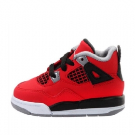 Nike Air Jordan 4 Retro-kengät Lapsille Punainen