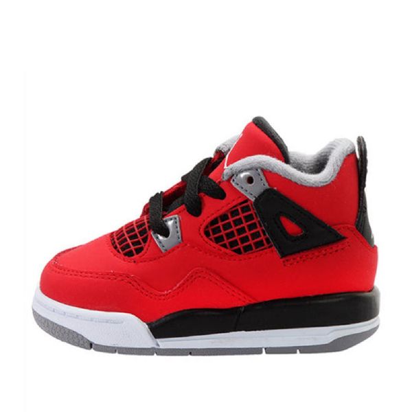 Nike Air Jordan 4 Retro-kengät Lapsille Punainen