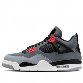 Nike Air Jordan 4 Retro Koripallokengät Miehille Harmaa
