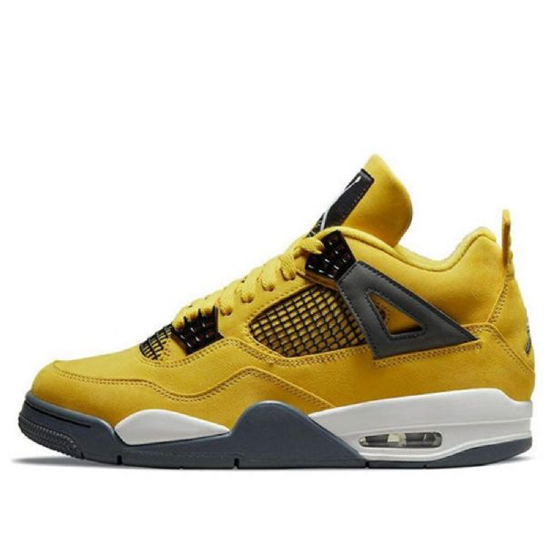 Nike Air Jordan 4 Retro Koripallokengät Miehille Keltainen