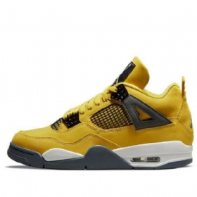 Nike Air Jordan 4 Retro Koripallokengät Miehille Keltainen
