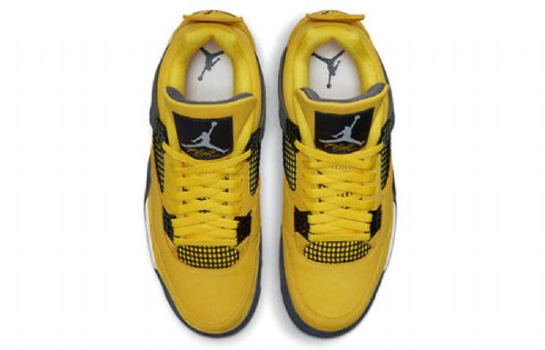 Nike Air Jordan 4 Retro Koripallokengät Miehille Keltainen