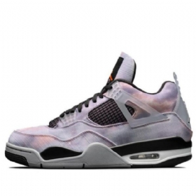 Nike Air Jordan 4 Retro Koripallokengät Miehille Musta Violetti
