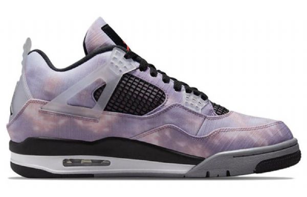 Nike Air Jordan 4 Retro Koripallokengät Miehille Musta Violetti