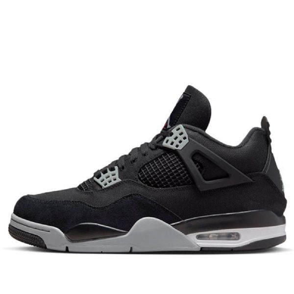 Nike Air Jordan 4 Retro Koripallokengät Miehille Mustat
