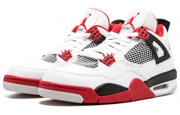 Nike Air Jordan 4 Retro Koripallokengät Miehille Punainen
