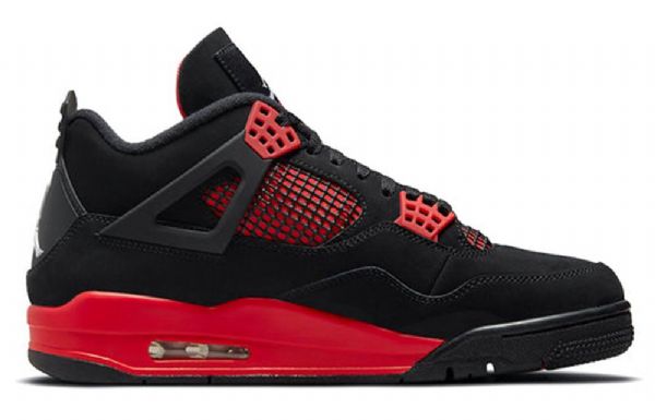 Nike Air Jordan 4 Retro Koripallokengät Miehille Punainen