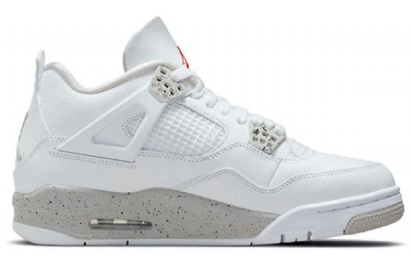 Nike Air Jordan 4 Retro Koripallokengät Miehille Valkoinen