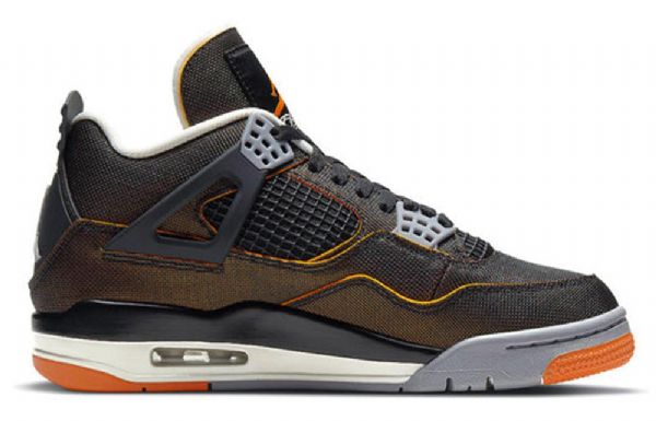 Nike Air Jordan 4 Retro Koripallokengät Naisille Mustat