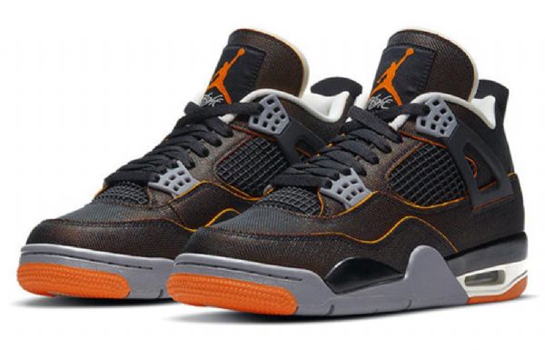 Nike Air Jordan 4 Retro Koripallokengät Naisille Mustat