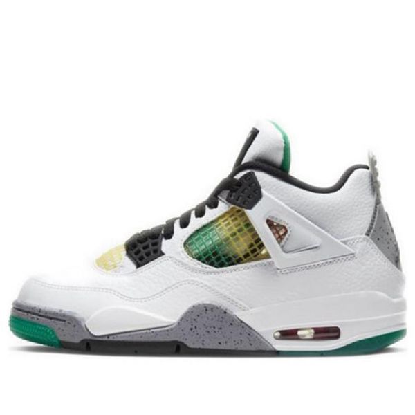 Nike Air Jordan 4 Retro Koripallokengät Naisille Valkoinen Vihreä