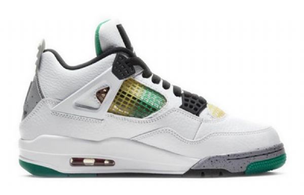 Nike Air Jordan 4 Retro Koripallokengät Naisille Valkoinen Vihreä