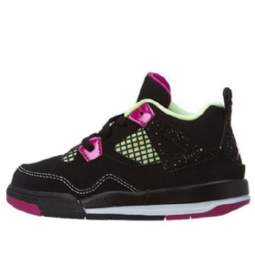Nike Air Jordan 4 Retro Ls Td Kengät Lapsille Musta