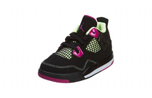 Nike Air Jordan 4 Retro Ls Td Kengät Lapsille Musta