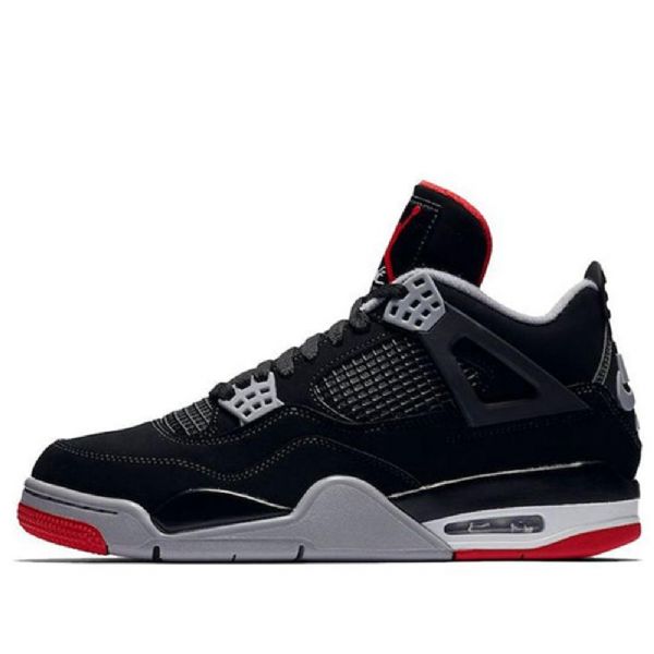 Nike Air Jordan 4 Retro Og Koripallokengät Miehille Musta Punainen