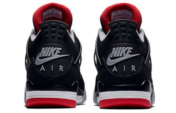 Nike Air Jordan 4 Retro Og Koripallokengät Miehille Musta Punainen