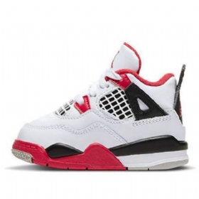Nike Air Jordan 4 Retro Og Td Kengät Lapsille Punainen
