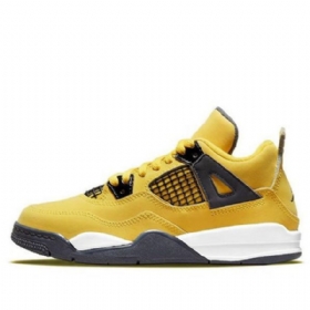 Nike Air Jordan 4 Retro Ps Koripallokengät Miehille Keltainen