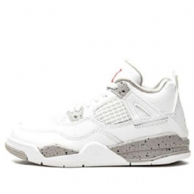 Nike Air Jordan 4 Retro Ps Koripallokengät Miehille Valkoinen