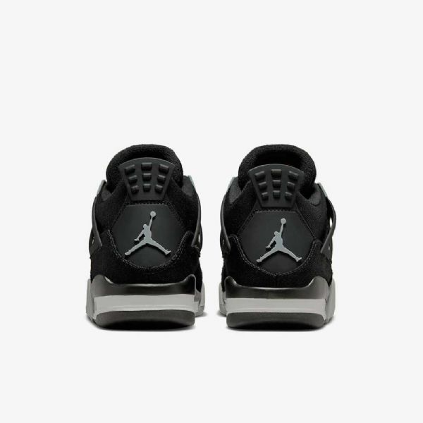 Nike Air Jordan 4 Retro Se Kengät Lapsille Musta Valkoinen Punainen Vaaleanharmaa