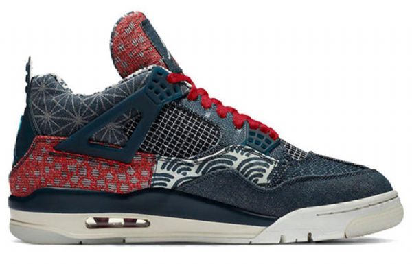 Nike Air Jordan 4 Retro Se Koripallokengät Miehille Laivastonsininen