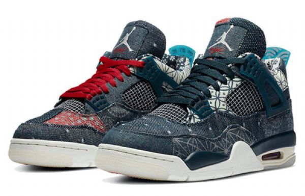 Nike Air Jordan 4 Retro Se Koripallokengät Miehille Laivastonsininen