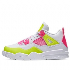 Nike Air Jordan 4 Retro Se Ps Koripallokengät Lapsille Valkoinen Lemon