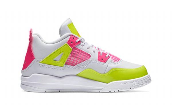 Nike Air Jordan 4 Retro Se Ps Koripallokengät Lapsille Valkoinen Lemon
