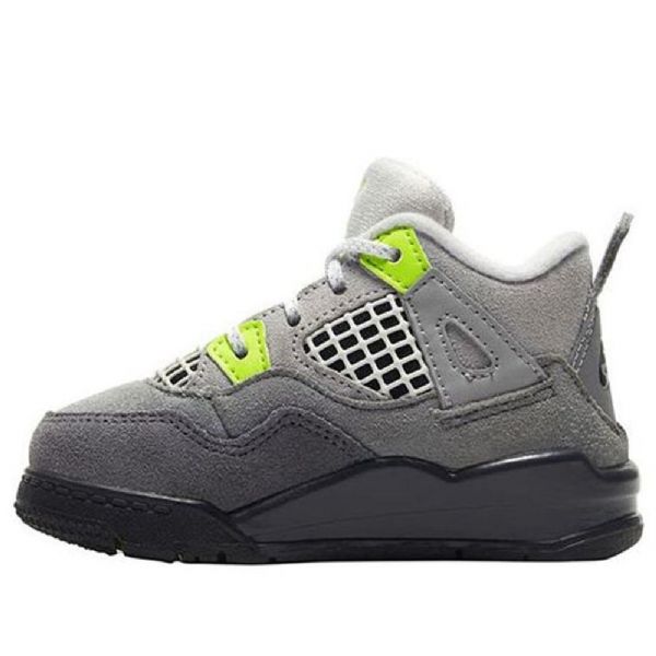 Nike Air Jordan 4 Retro Se Td Koripallokengät Lapsille Harmaa