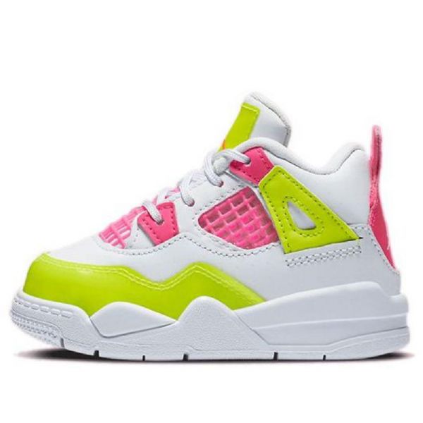 Nike Air Jordan 4 Retro Se Td Koripallokengät Lapsille Valkoinen Lemon