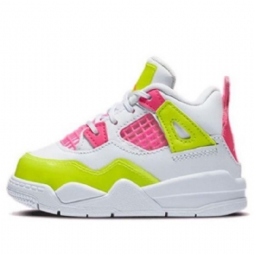 Nike Air Jordan 4 Retro Se Td Koripallokengät Lapsille Valkoinen Lemon
