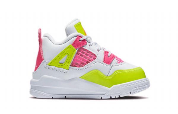 Nike Air Jordan 4 Retro Se Td Koripallokengät Lapsille Valkoinen Lemon