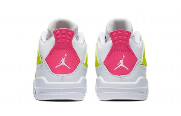 Nike Air Jordan 4 Retro Se Td Koripallokengät Lapsille Valkoinen Lemon