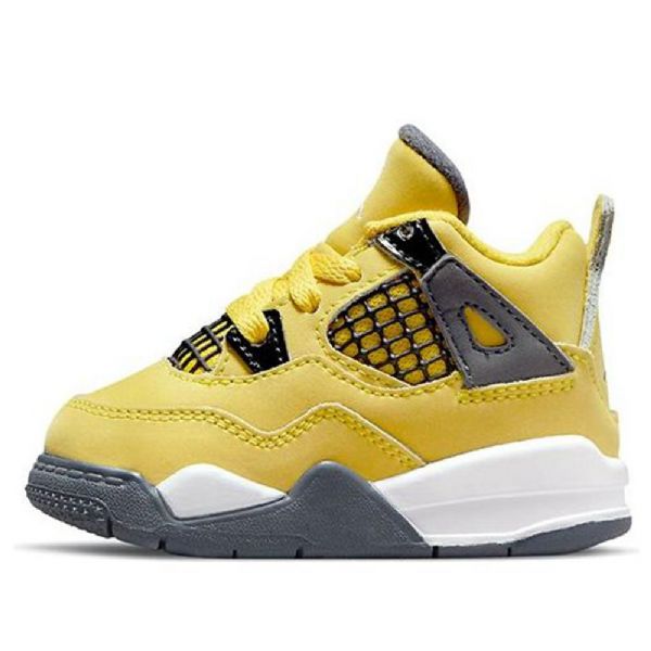 Nike Air Jordan 4 Retro Td Kengät Lapsille Keltainen