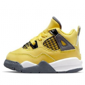 Nike Air Jordan 4 Retro Td Kengät Lapsille Keltainen
