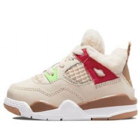 Nike Air Jordan 4 Retro Td Kengät Lapsille Khaki