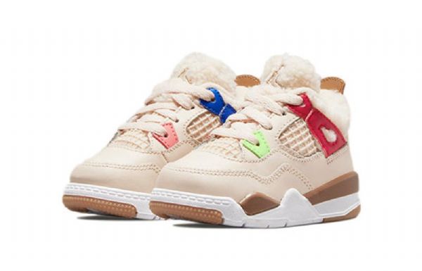 Nike Air Jordan 4 Retro Td Kengät Lapsille Khaki