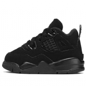 Nike Air Jordan 4 Retro Td Kengät Lapsille Musta