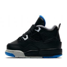 Nike Air Jordan 4 Retro Td Kengät Lapsille Musta