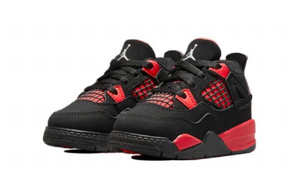 Nike Air Jordan 4 Retro Td Kengät Lapsille Punainen