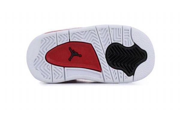Nike Air Jordan 4 Retro Td Kengät Lapsille Valkoinen Punainen