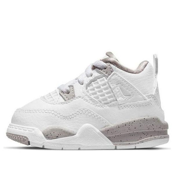 Nike Air Jordan 4 Retro Td Kengät Lapsille Valkoiset