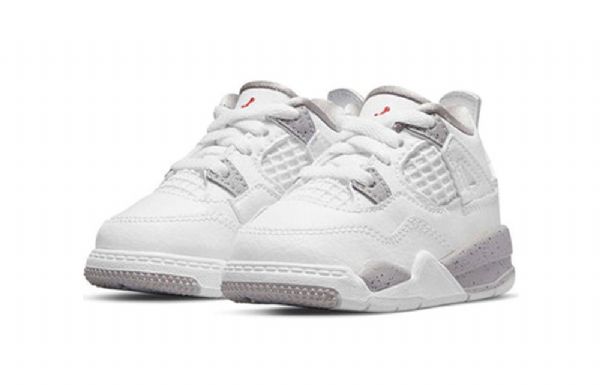 Nike Air Jordan 4 Retro Td Kengät Lapsille Valkoiset
