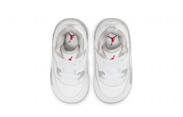 Nike Air Jordan 4 Retro Td Kengät Lapsille Valkoiset