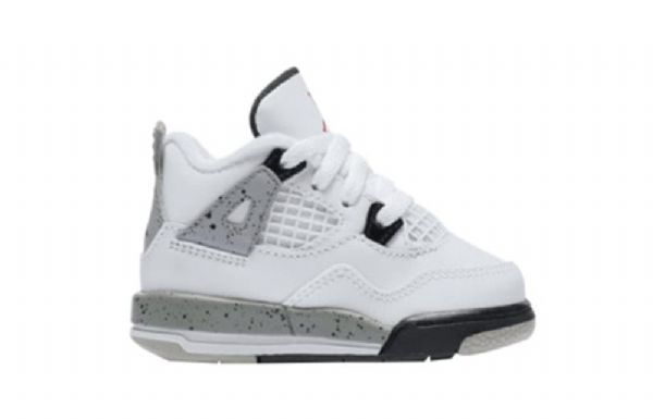Nike Air Jordan 4 Retro Td Kengät Lapsille Valkoiset