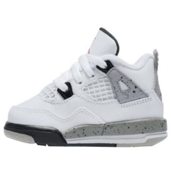 Nike Air Jordan 4 Retro Td Kengät Lapsille Valkoiset