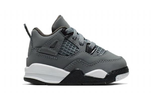 Nike Air Jordan 4 Retro Td Koripallokengät Lapsille Harmaa