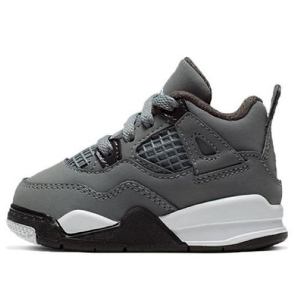 Nike Air Jordan 4 Retro Td Koripallokengät Lapsille Harmaa