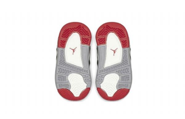 Nike Air Jordan 4 Retro Td Koripallokengät Lapsille Musta Punainen